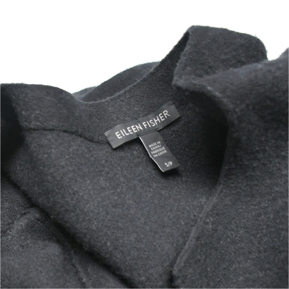 EILEEN FISHER 100% Merino Wool Long Open Cardigan - Picture 4 of 6